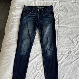 American Eagle Outfitters Women's Deep Indigo Skinny Jeans